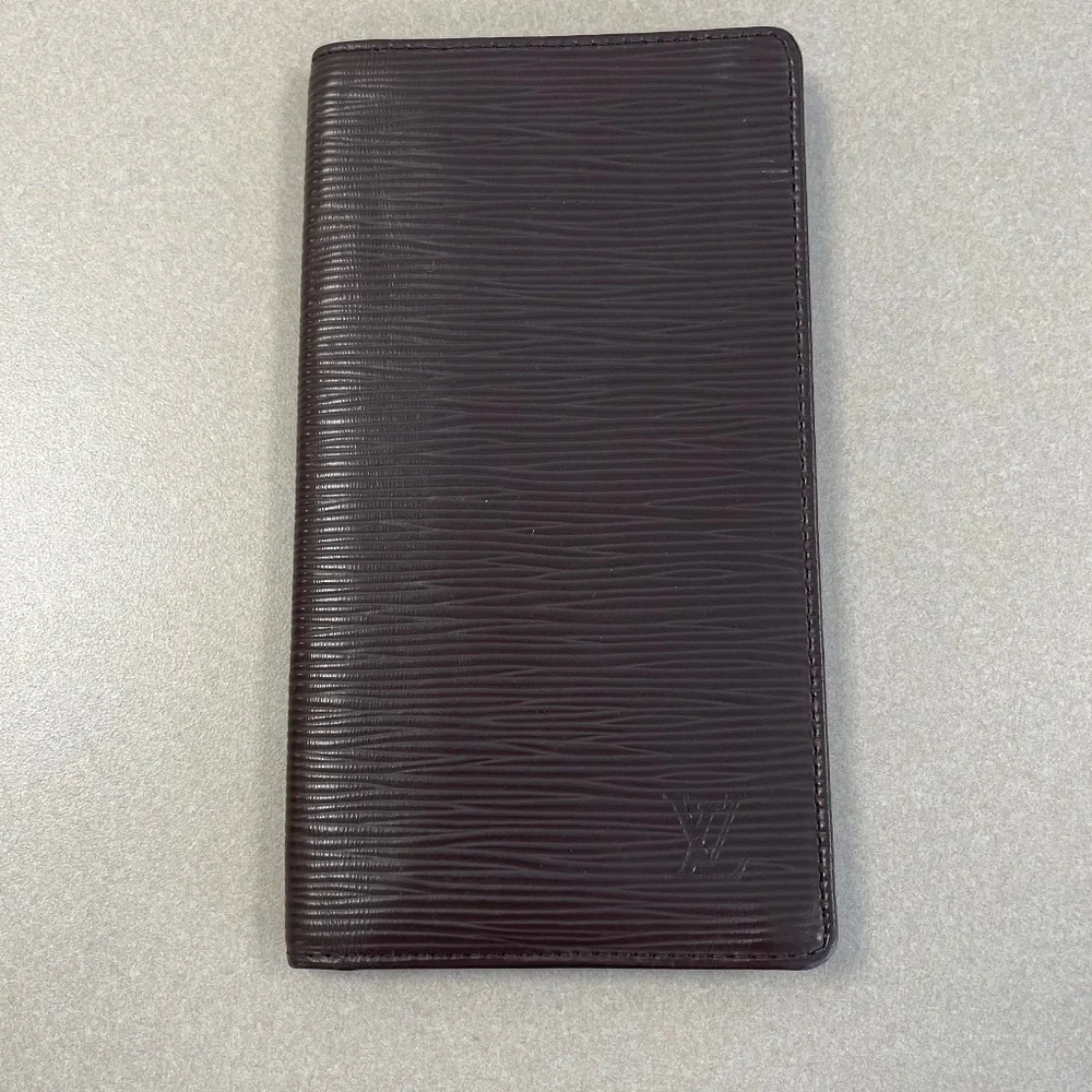 Louis Vuitton Brown Epi Leather Porte Cartes Credit Wallet -Preloved